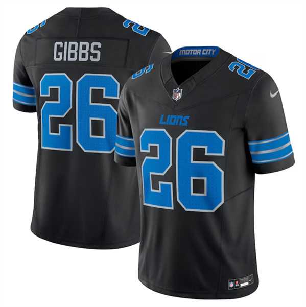 Men & Women & Youth Detroit Lions #26 Jahmyr Gibbs Black 2024 F.U.S.E. 2nd Alternate Vapor Limited Stitched Jersey->detroit lions->NFL Jersey